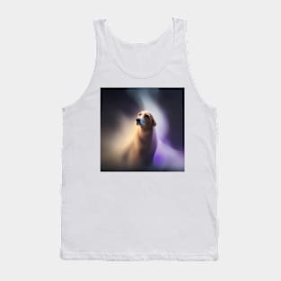 DOG DESIGN IN MULTICOLORED MIST Tank Top